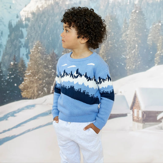 Winter Range on Jacquard Sweater | Miles The Label