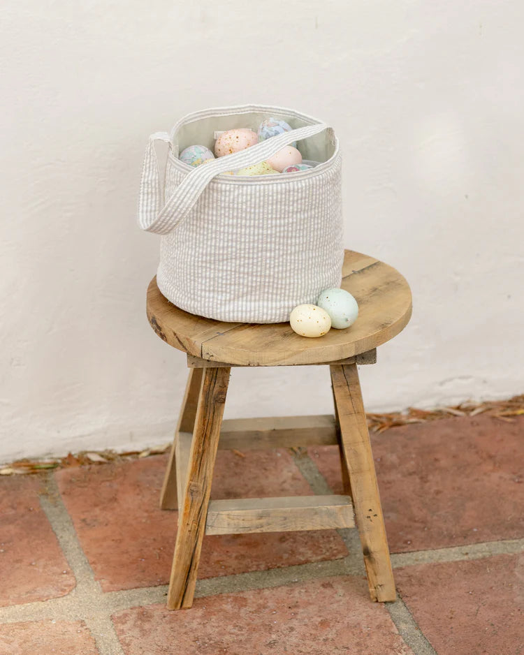 Easter Basket | Sage Stripe | Noralee