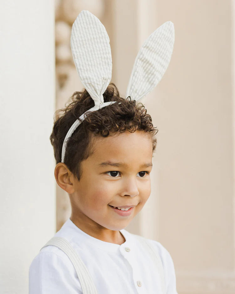 Bunny Headband | Sage Stripe | Noralee
