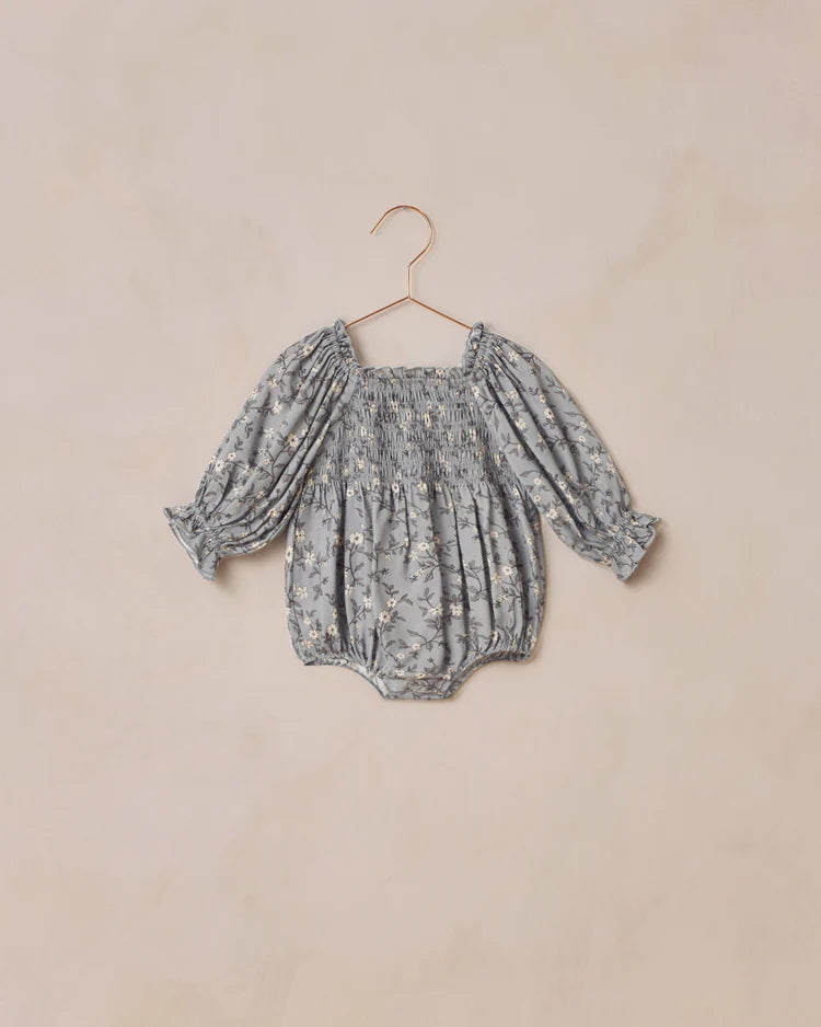 Autumn Romper | French Blue Floral | Noralee