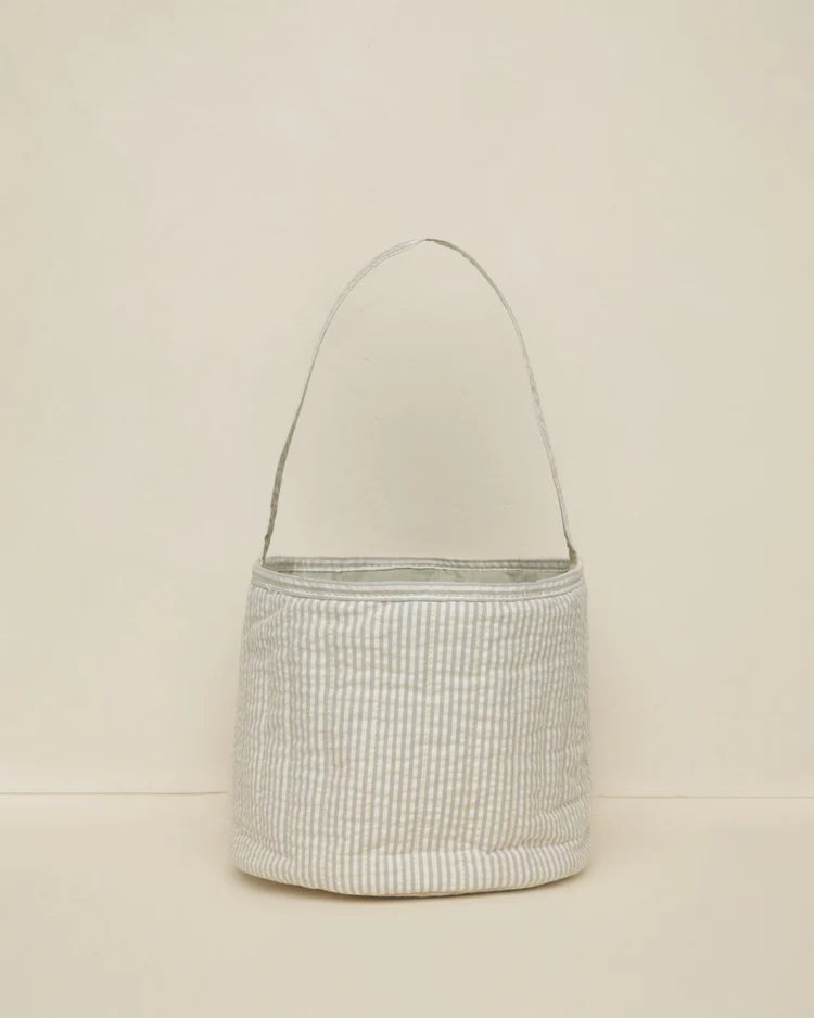 Easter Basket | Sage Stripe | Noralee