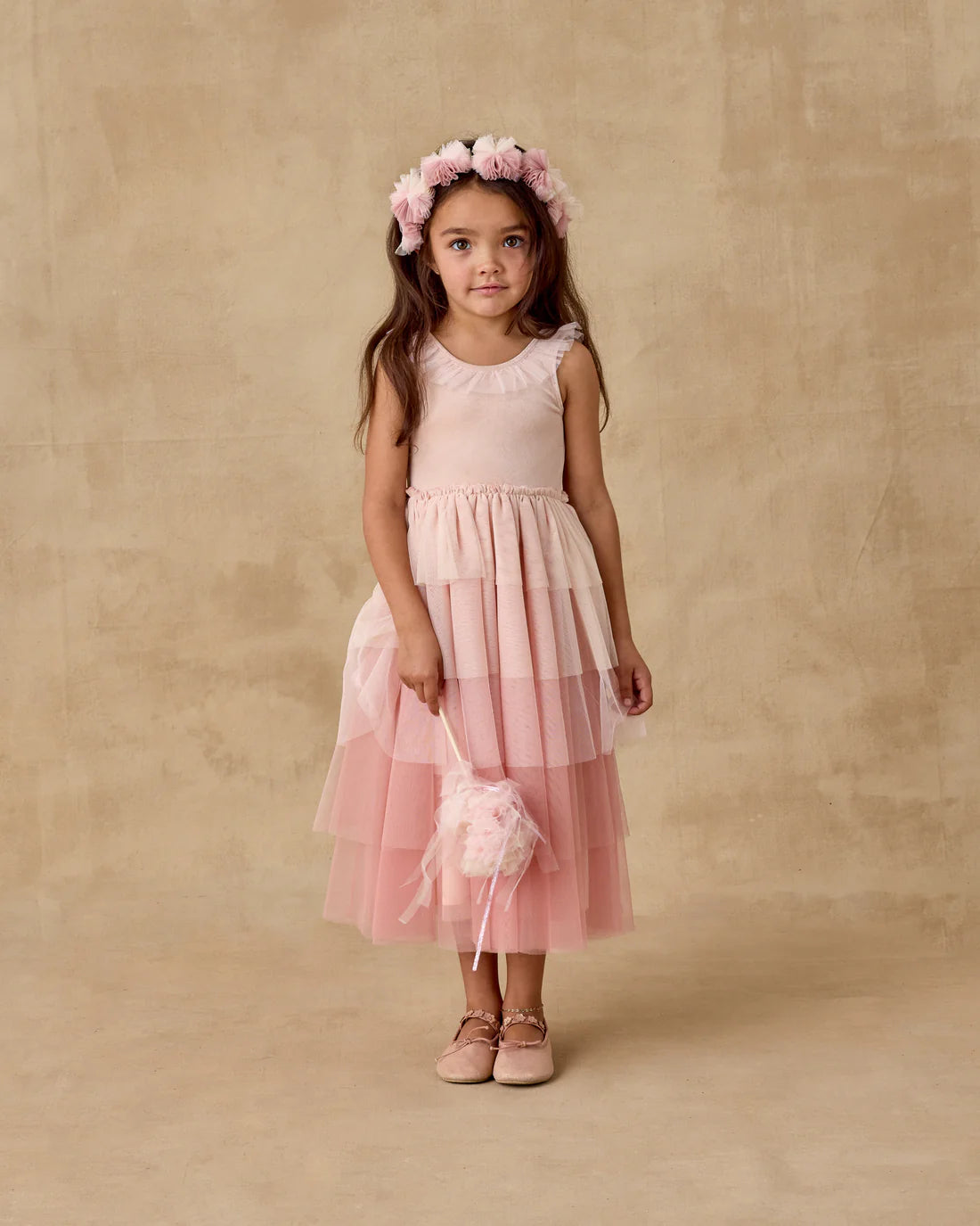 Pom Pom Crown + Wand | Pink Ombre | Noralee