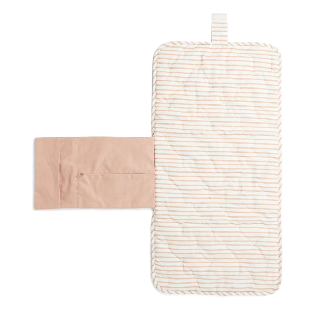 Striped On the Go Portable Changing Pad | Pehr | Rose Pink