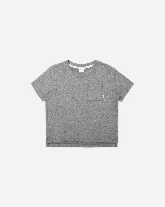 Cove Essential Pocket Tee | Heathered Grey | Rylee & Cru