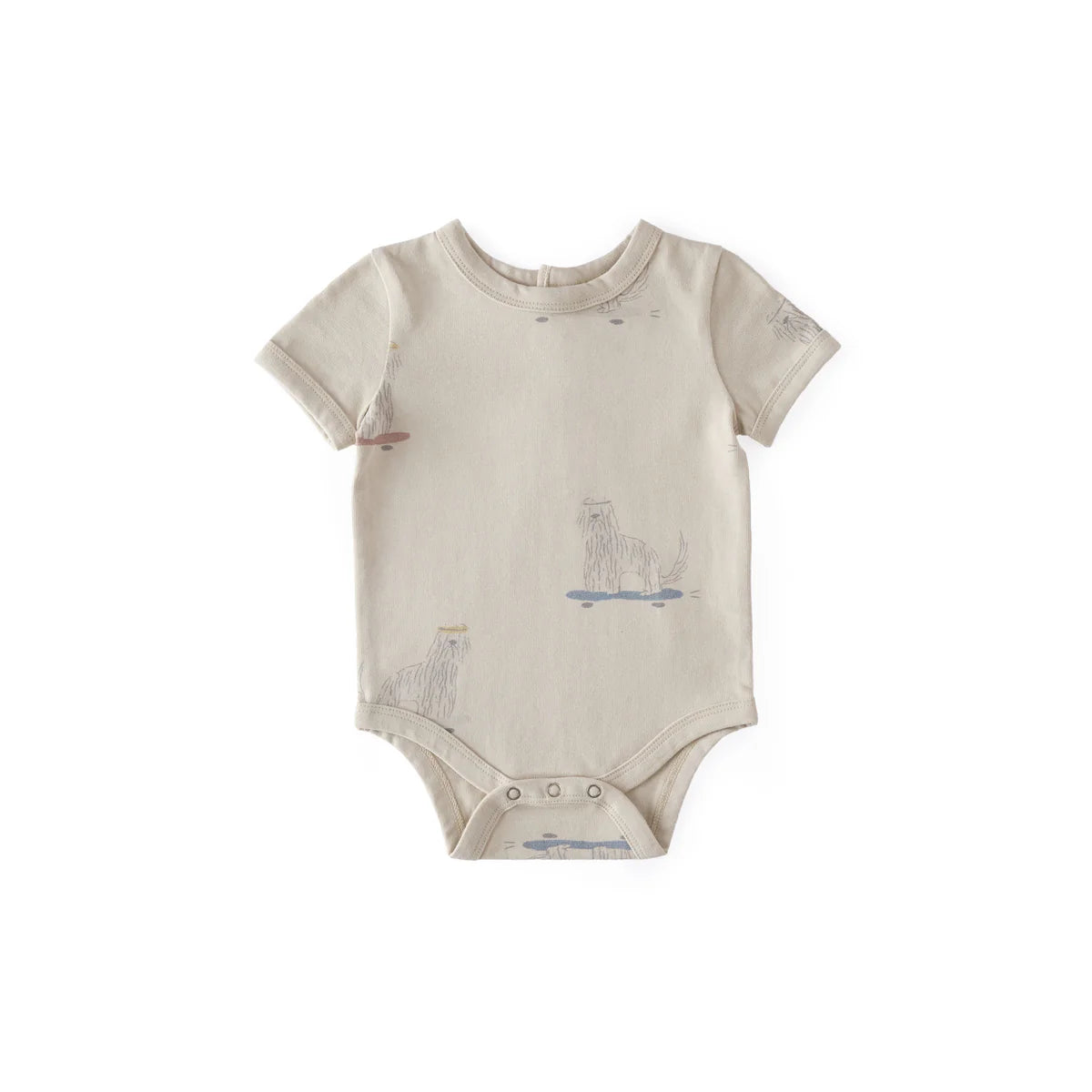 Short Sleeve One-Piece | Pehr | Skater Pup