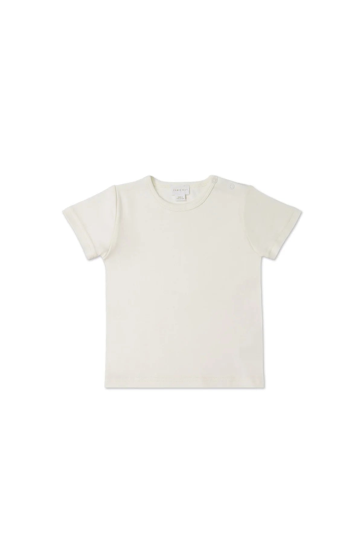 Aude Pima Cotton Tee - Whisper | Jamie Kay