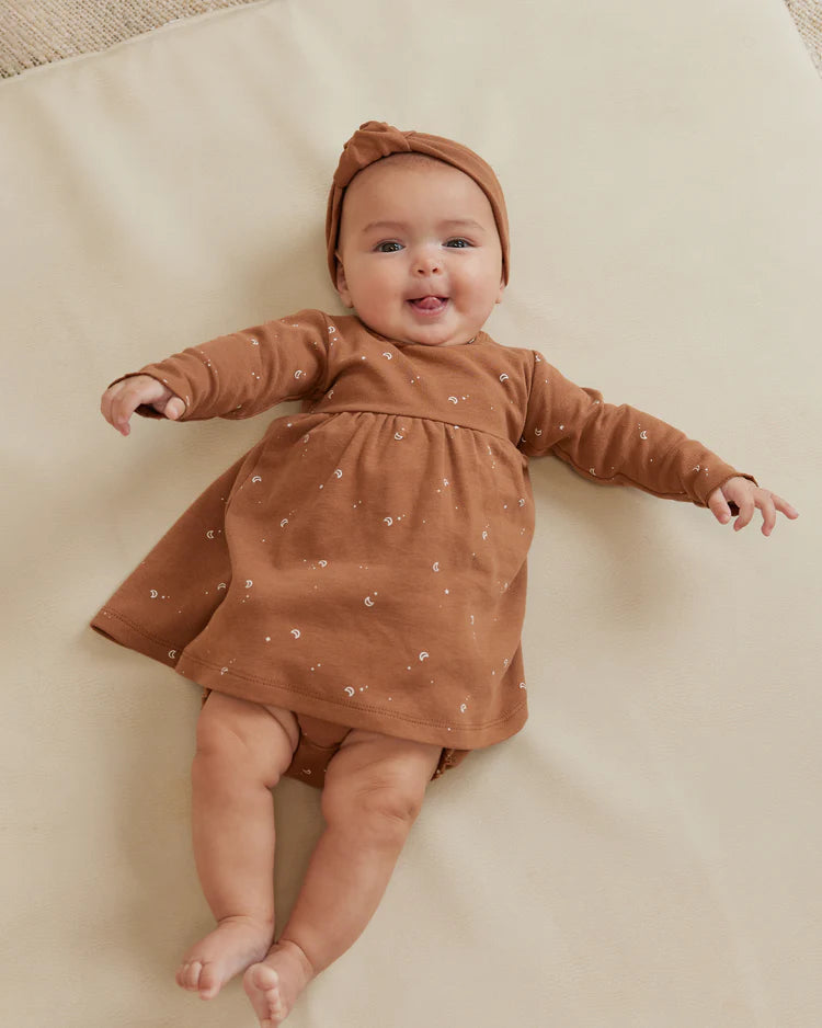 Long Sleeve Baby Dress Quincy Mae Moons