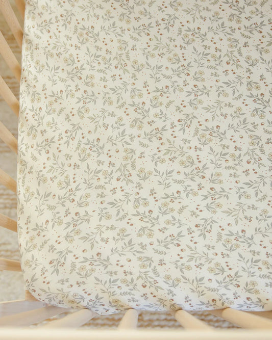 Bamboo Crib Sheet | Woodland | Quincy Mae