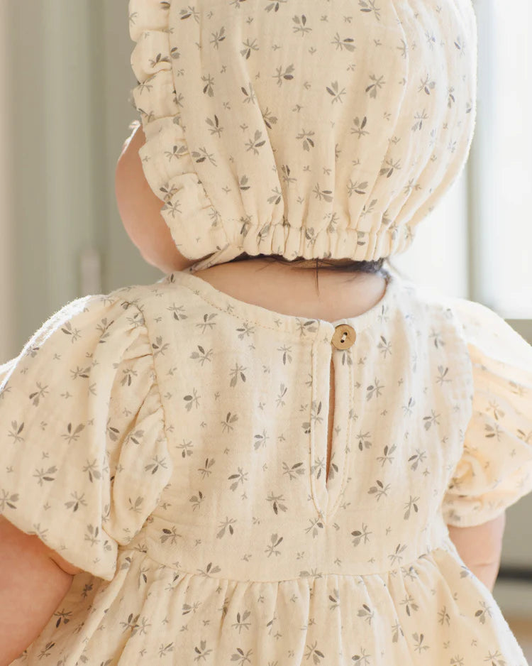 Woven Ruffle Bonnet | Bluebell | Quincy Mae