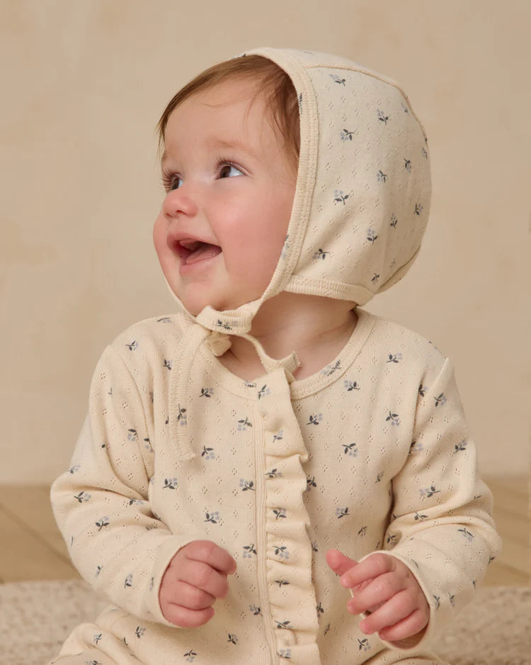 Baby Bonnet | Blue Ditsy | Quincy Mae