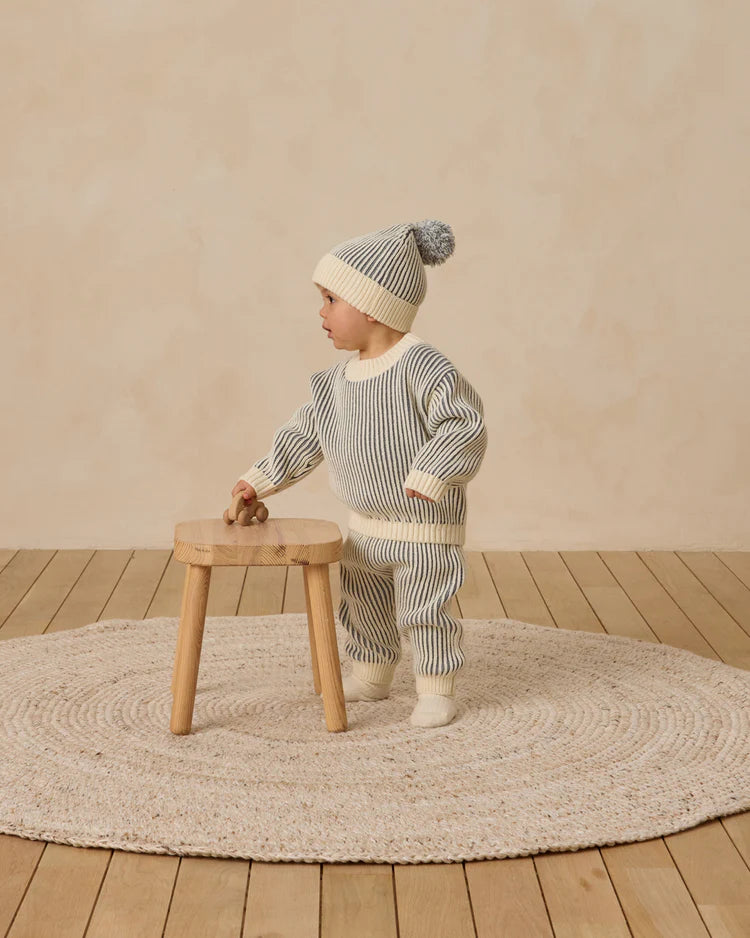 Chunky Knit Pant | Ocean | Quincy Mae