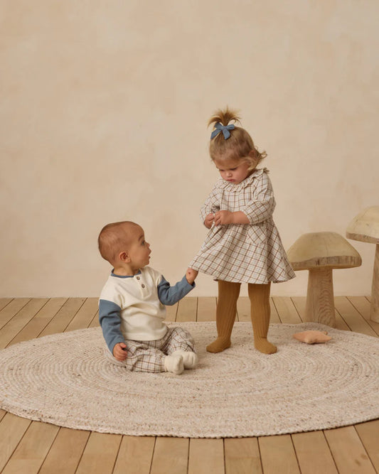 Simone Dress | Blue Plaid | Quincy Mae