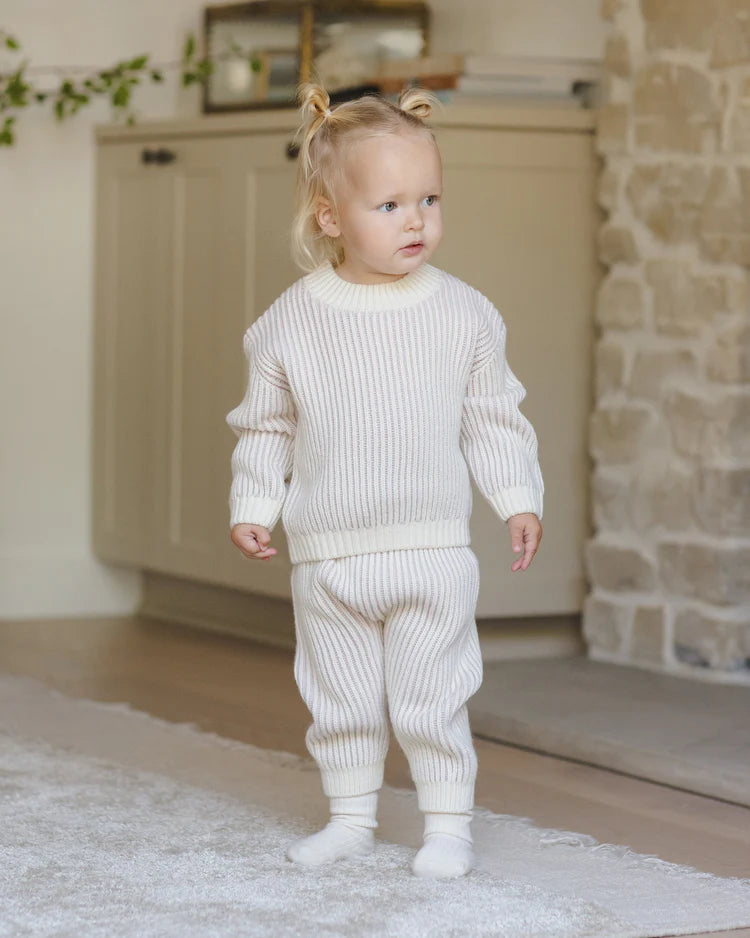 Chunky Knit Pant | Lilac | Quincy Mae