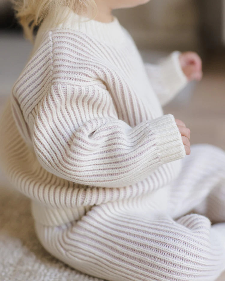 Relaxed Knit Sweater | Lilac | Quincy Mae