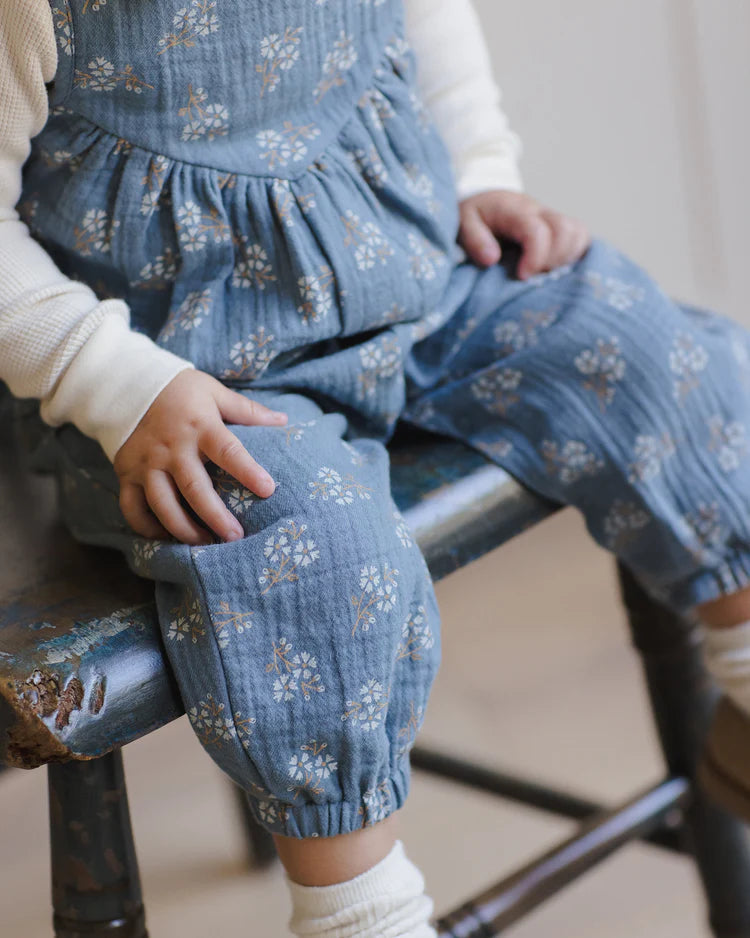 Maisie Overall | Blue Floral | Quincy Mae