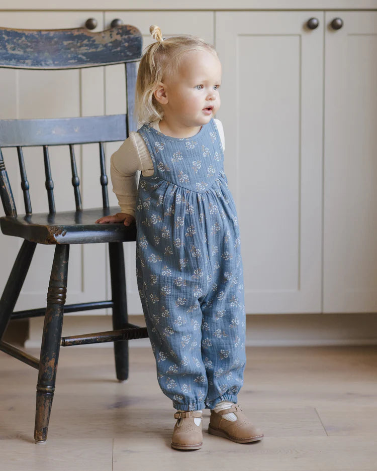 Maisie Overall | Blue Floral | Quincy Mae