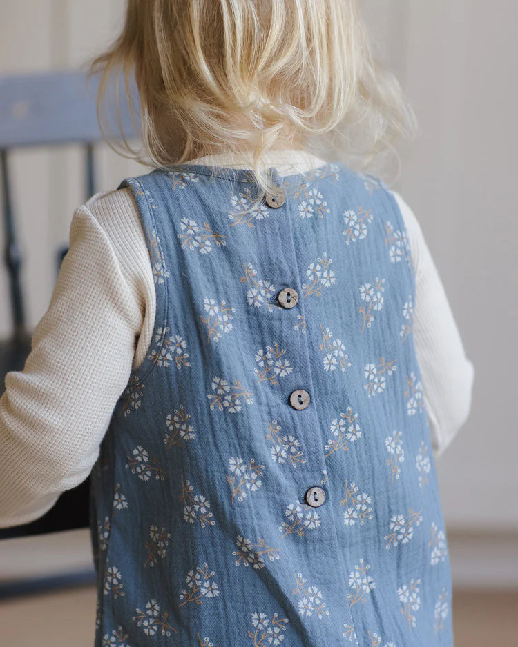 Maisie Overall | Blue Floral | Quincy Mae
