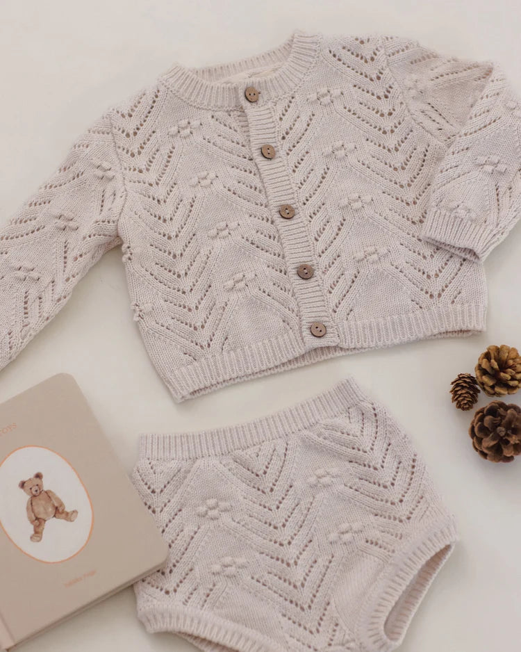 Knit Cardigan | Lilac Mist | Quincy Mae