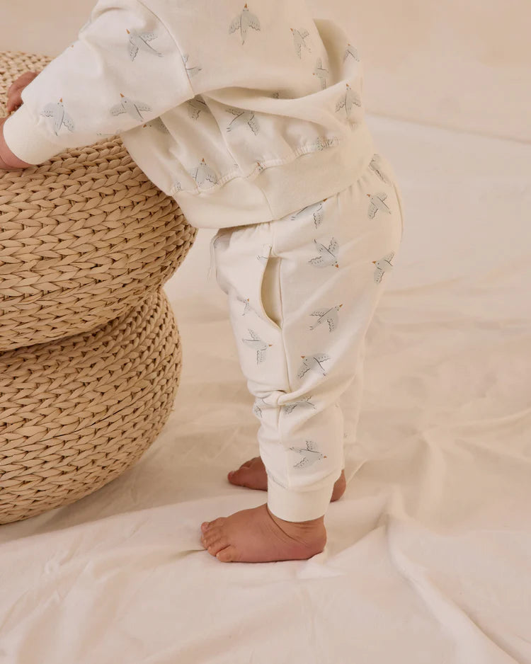 Relaxed Sweatsuit Set | Birds | Quincy Mae