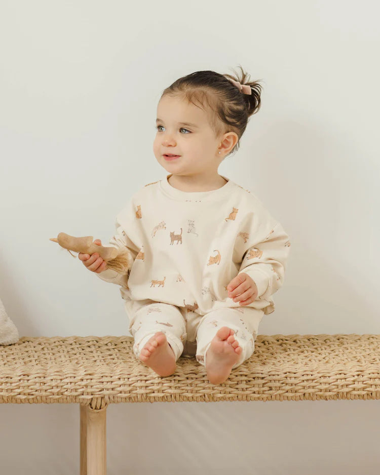 Relaxed Sweat Set | Cats | Quincy Mae