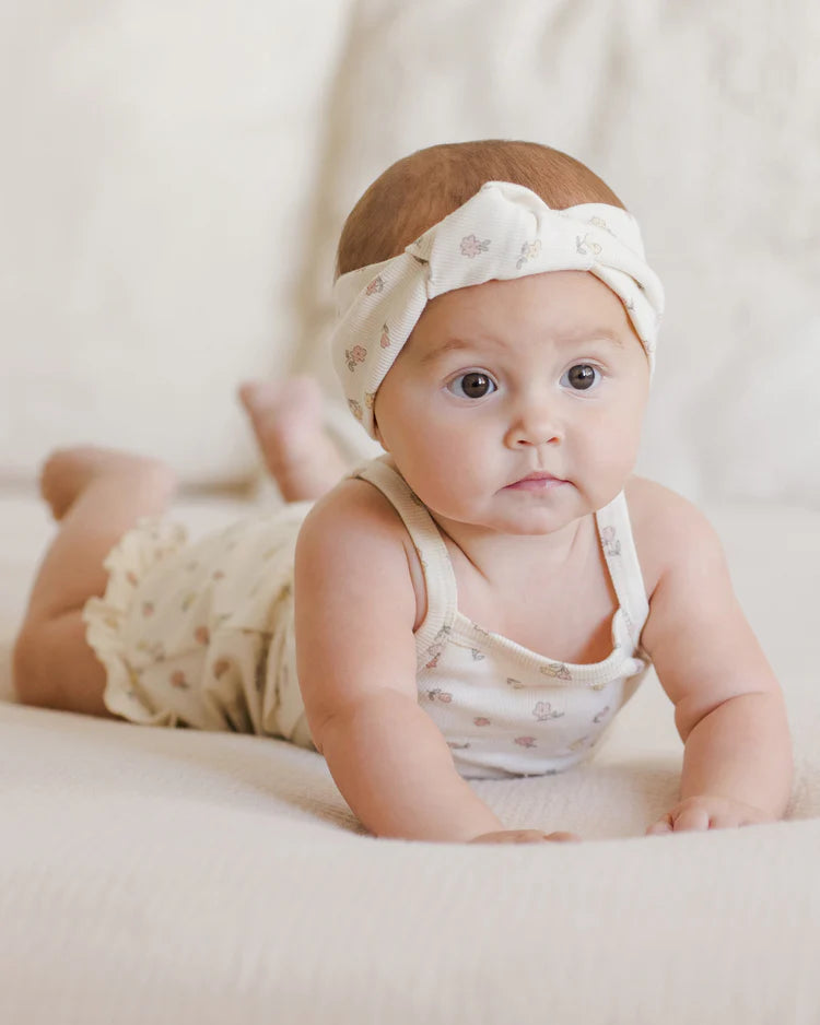Ribbed Knotted Headband | Fleur | Quincy Mae