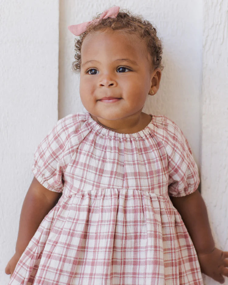 Bella Dress | Pink Plaid | Quincy Mae