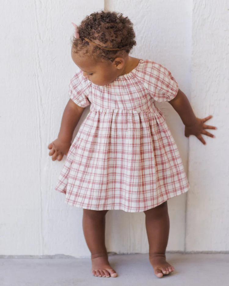Bella Dress | Pink Plaid | Quincy Mae