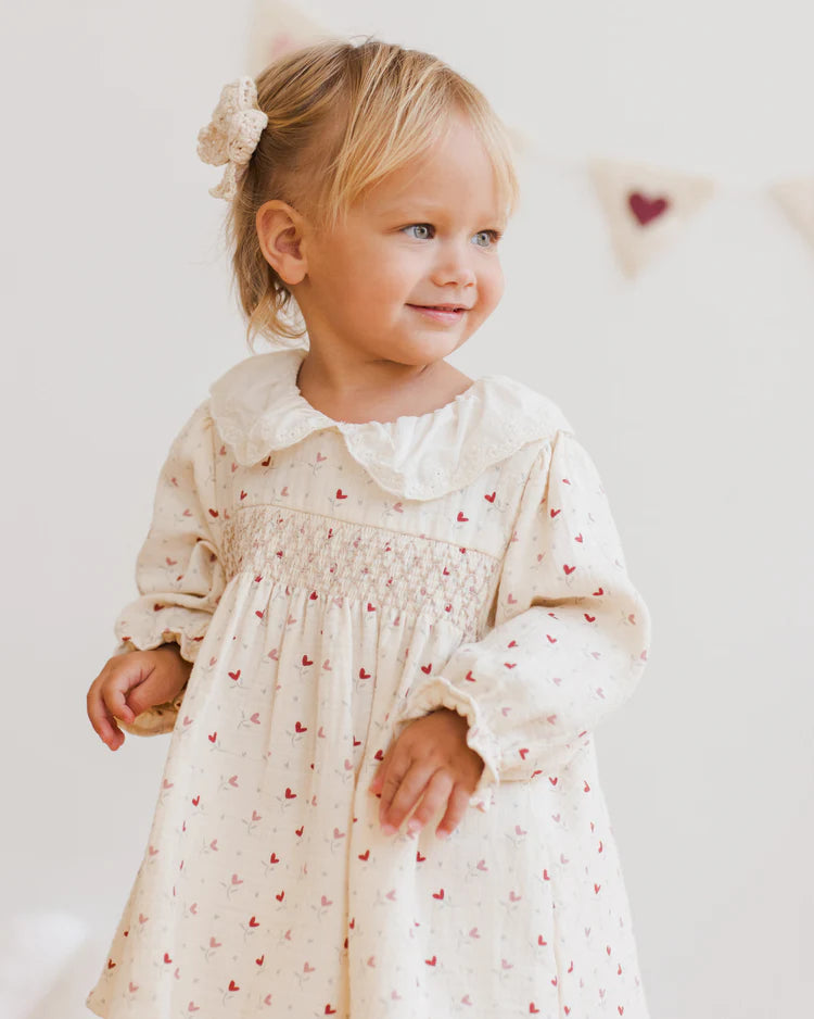 Callie Dress | Quincy Mae | Heart Ditsy