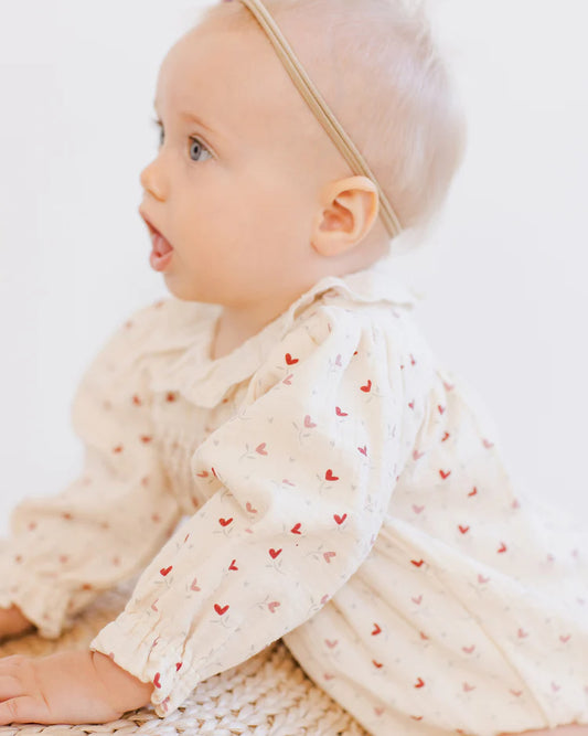 Callie Romper | Quincy Mae | Heart Ditsy