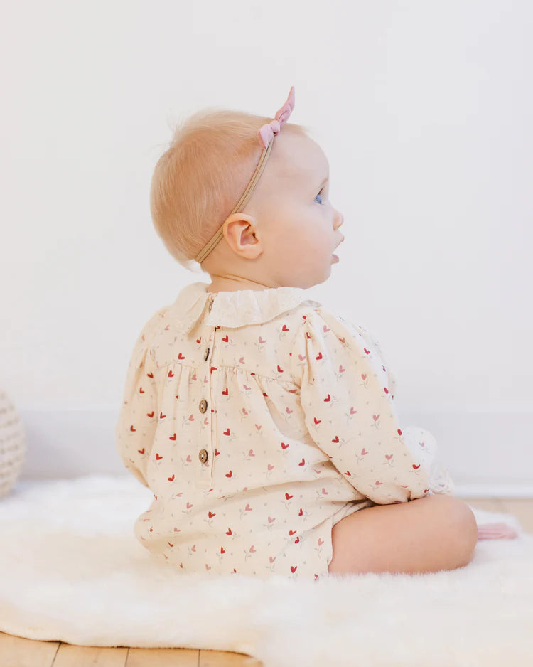 Callie Romper | Quincy Mae | Heart Ditsy