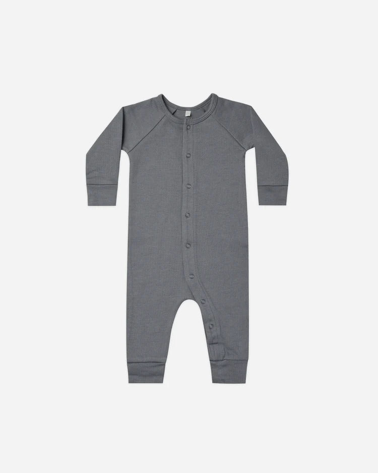 Pointelle Long John | Quincy Mae | Navy