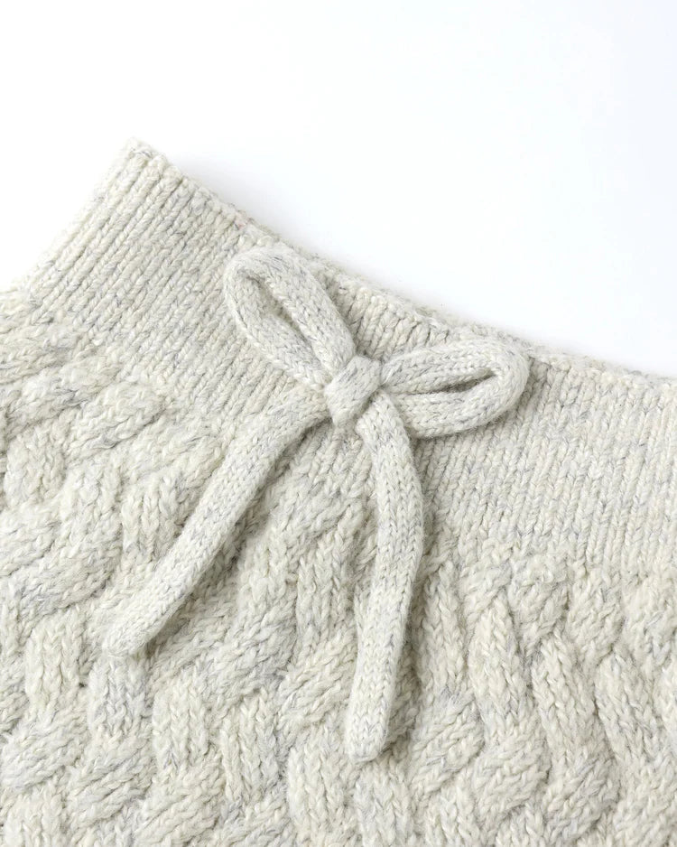 Knit Pant | Heathered Blue | Quincy Mae