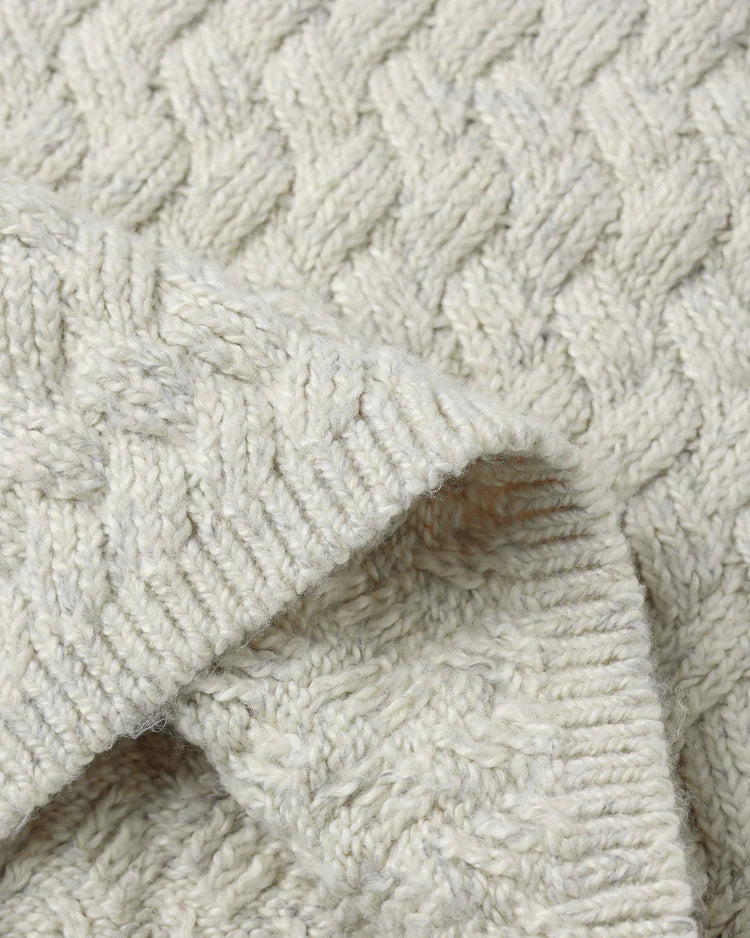 Knit Sweater | Heathered Blue | Quincy Mae