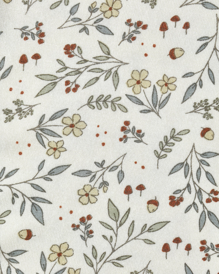 Bamboo Zip Footie | Woodland | Quincy Mae