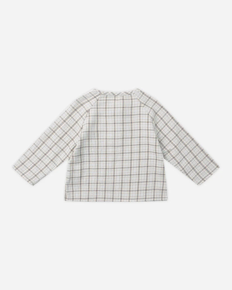 Zion Shirt | Blue Plaid | Quincy Mae