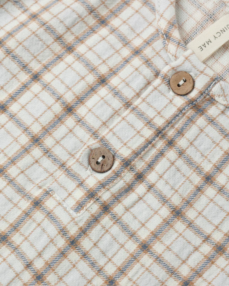 Zion Shirt | Blue Plaid | Quincy Mae