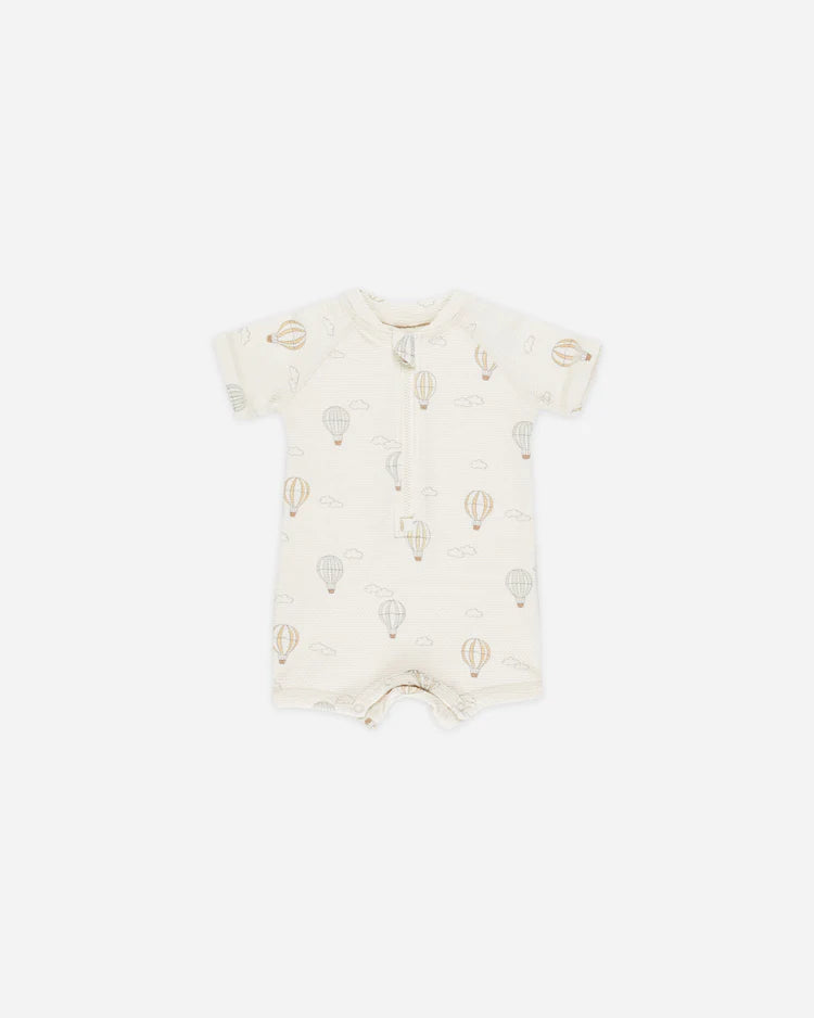 Zip Rashguard One-Piece | Hot Air Balloons | Quincy Mae