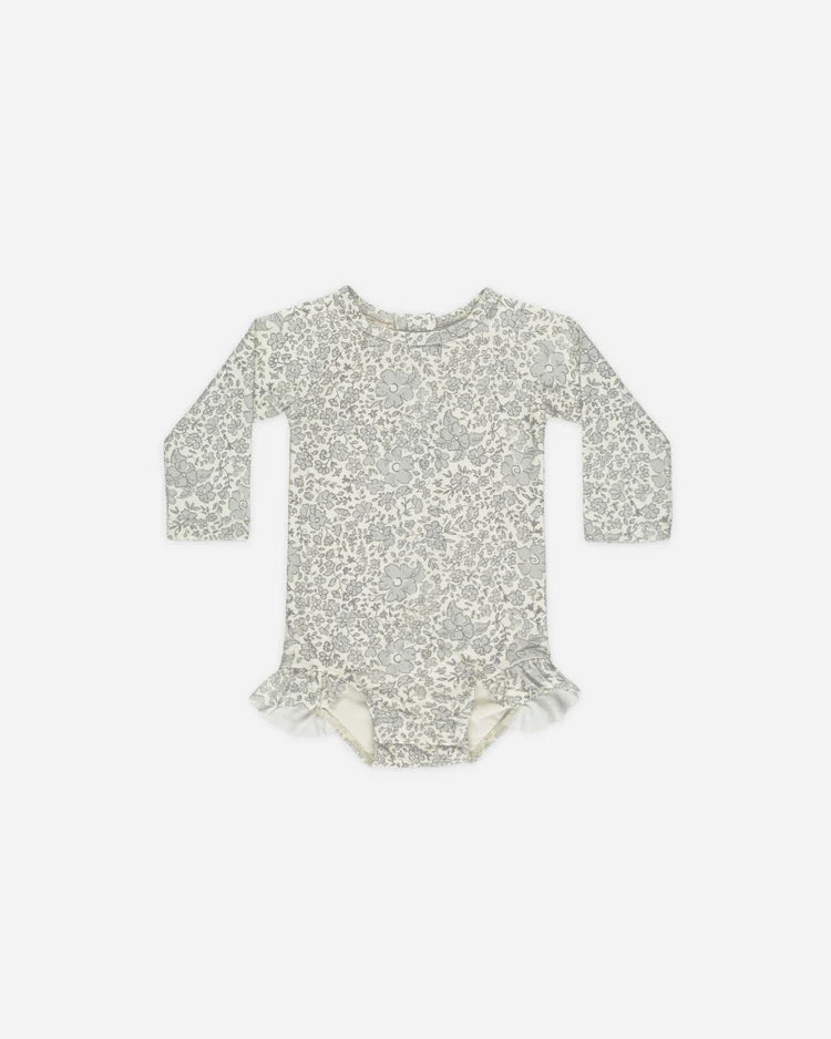 Olivia Rashguard One-Piece | Blue Blossom | Quincy Mae