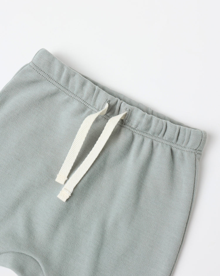 Wrap Top + Footed Pant Set | Steel Blue | Quincy Mae