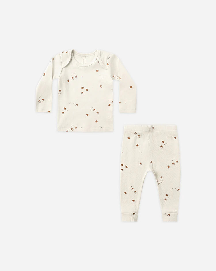 Ribbed Tee + Legging Set | Acorns | Quincy Mae