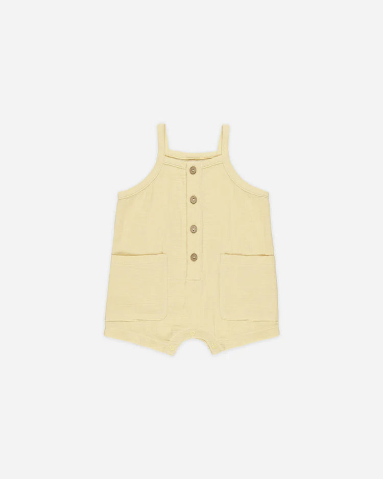 Oakley Romper | Yellow | Quincy Mae