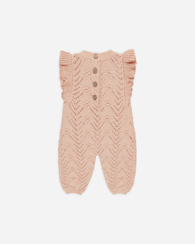 Mira Knit Romper | Melon | Quincy Mae