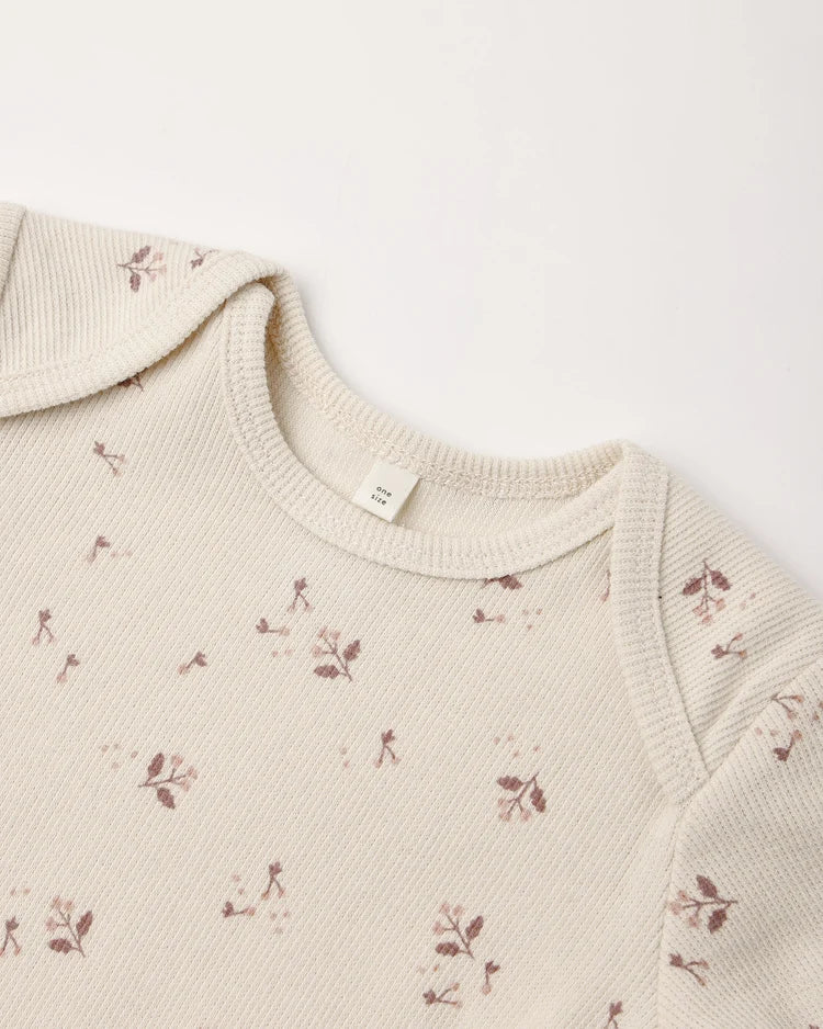 Knotted Baby Gown + Hat Set | Fall Ditsy | Quincy Mae