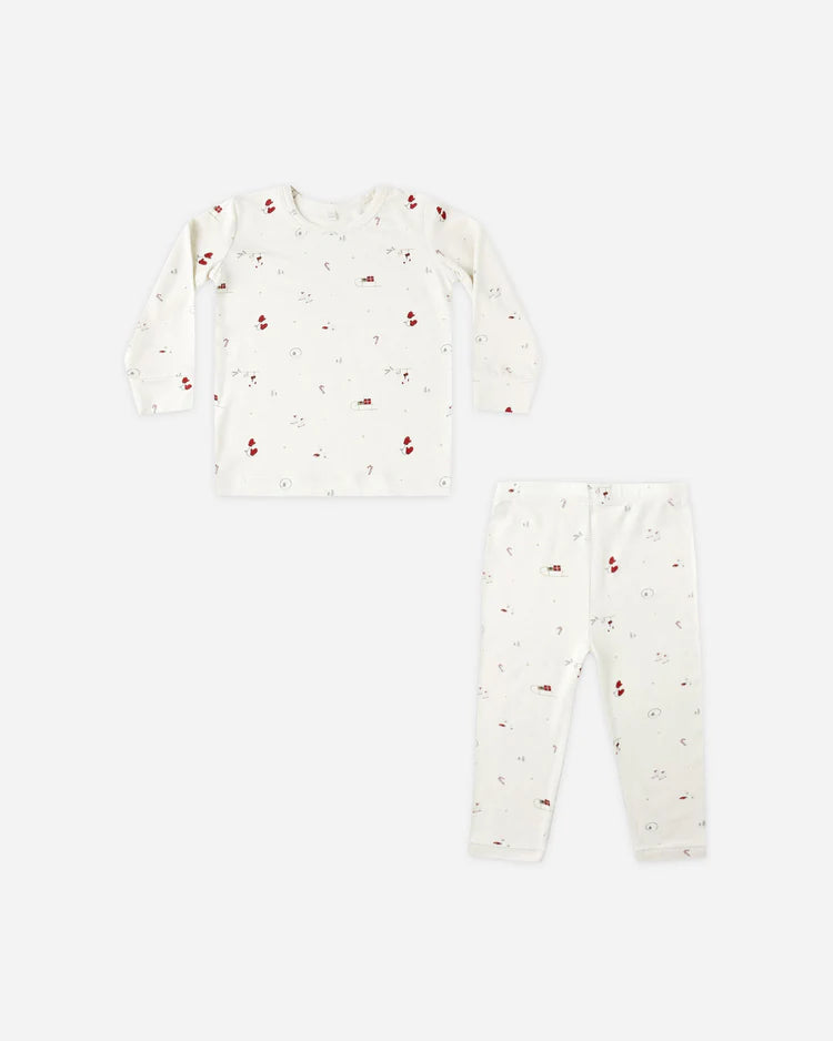 Bamboo Pajama Set | Winter Wonderland | Quincy Mae