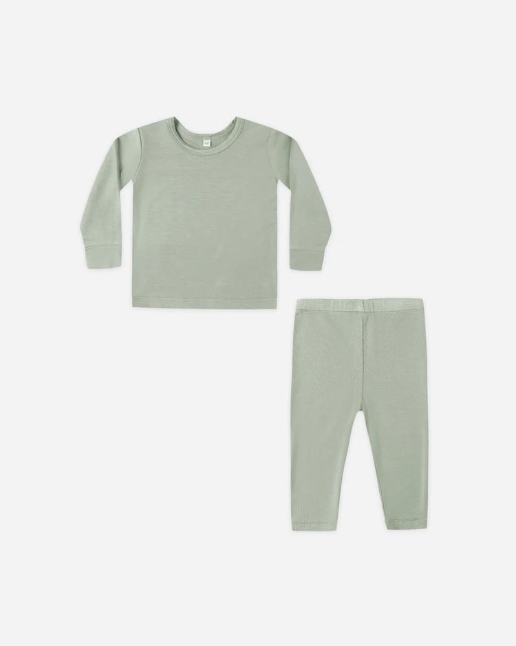 Bamboo Pajama Set | Fern | Quincy Mae