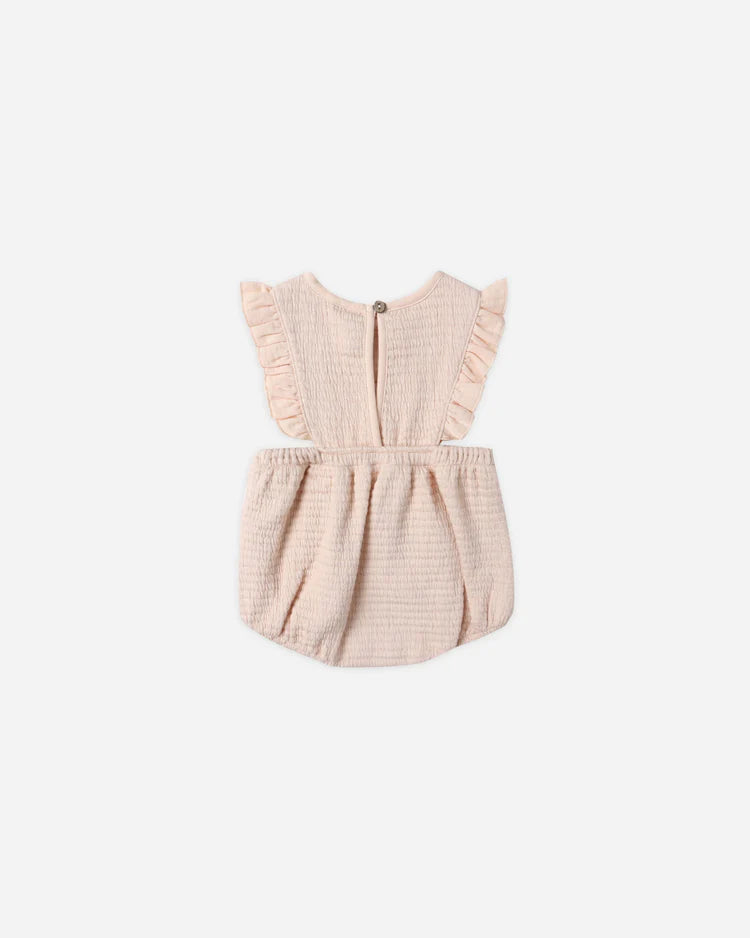 Ruffle Bubble Romper | Antique | Quincy Mae