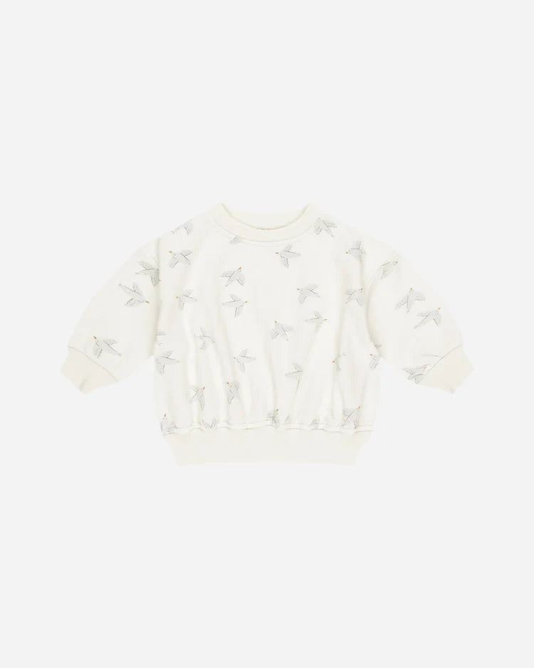 Relaxed Sweatsuit Set | Birds | Quincy Mae