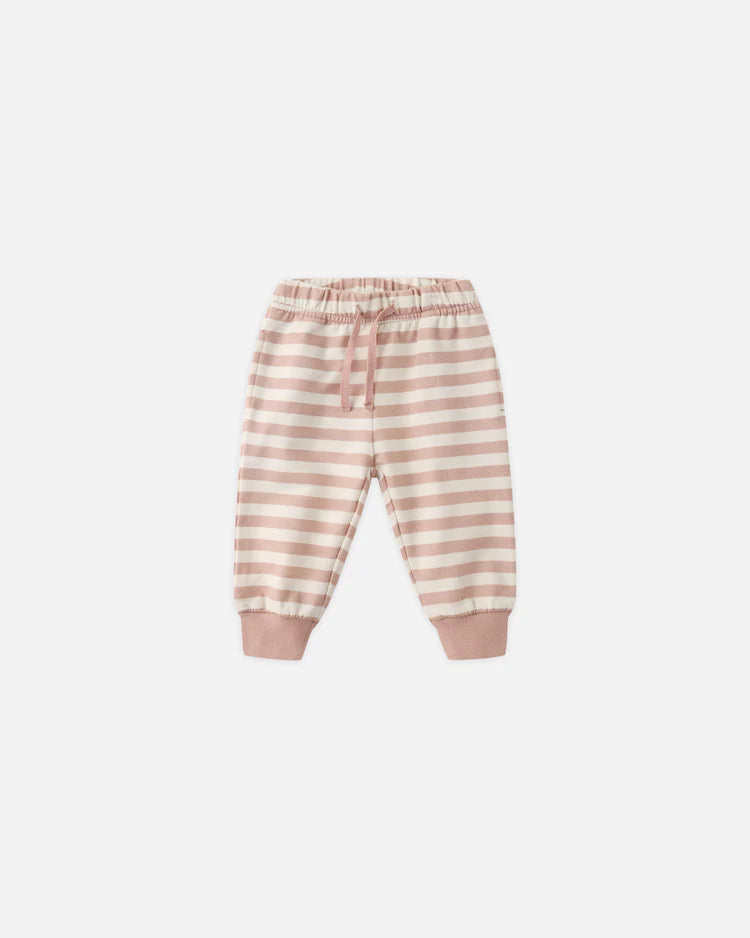 Relaxed Sweat Set | Pink Stripe | Quincy Mae