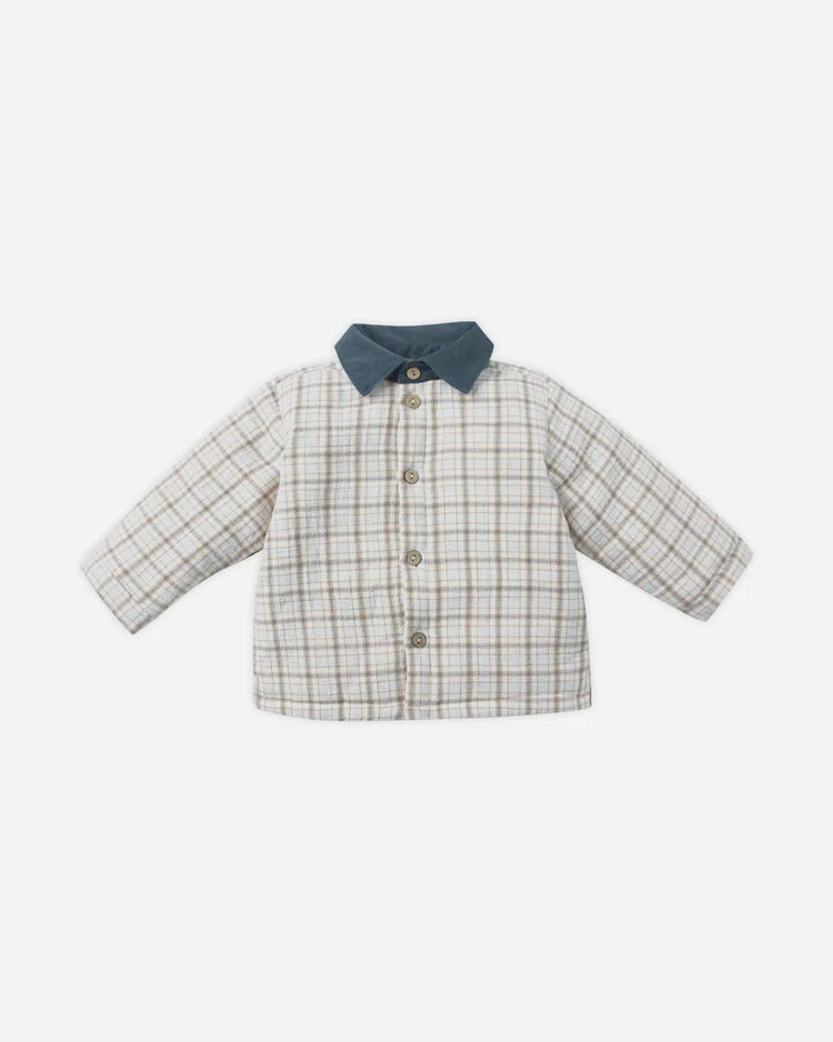 Ford Jacket | Blue Plaid | Quincy Mae