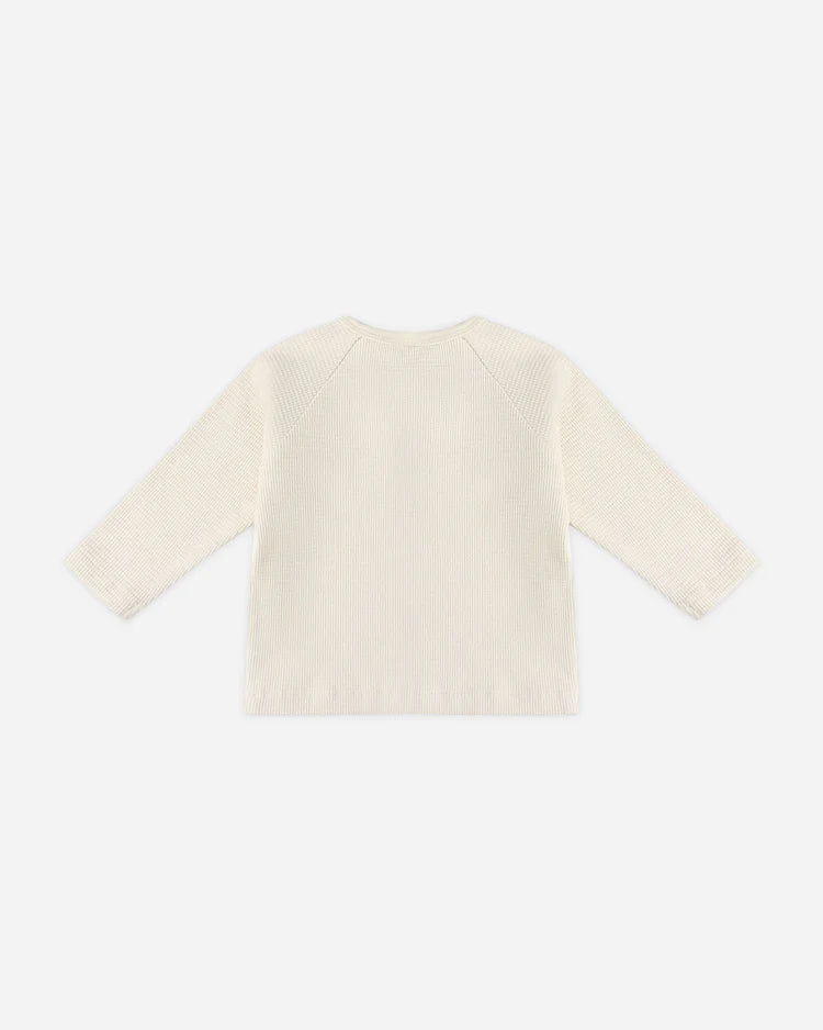 Henley Knit Top | Natural | Quincy Mae